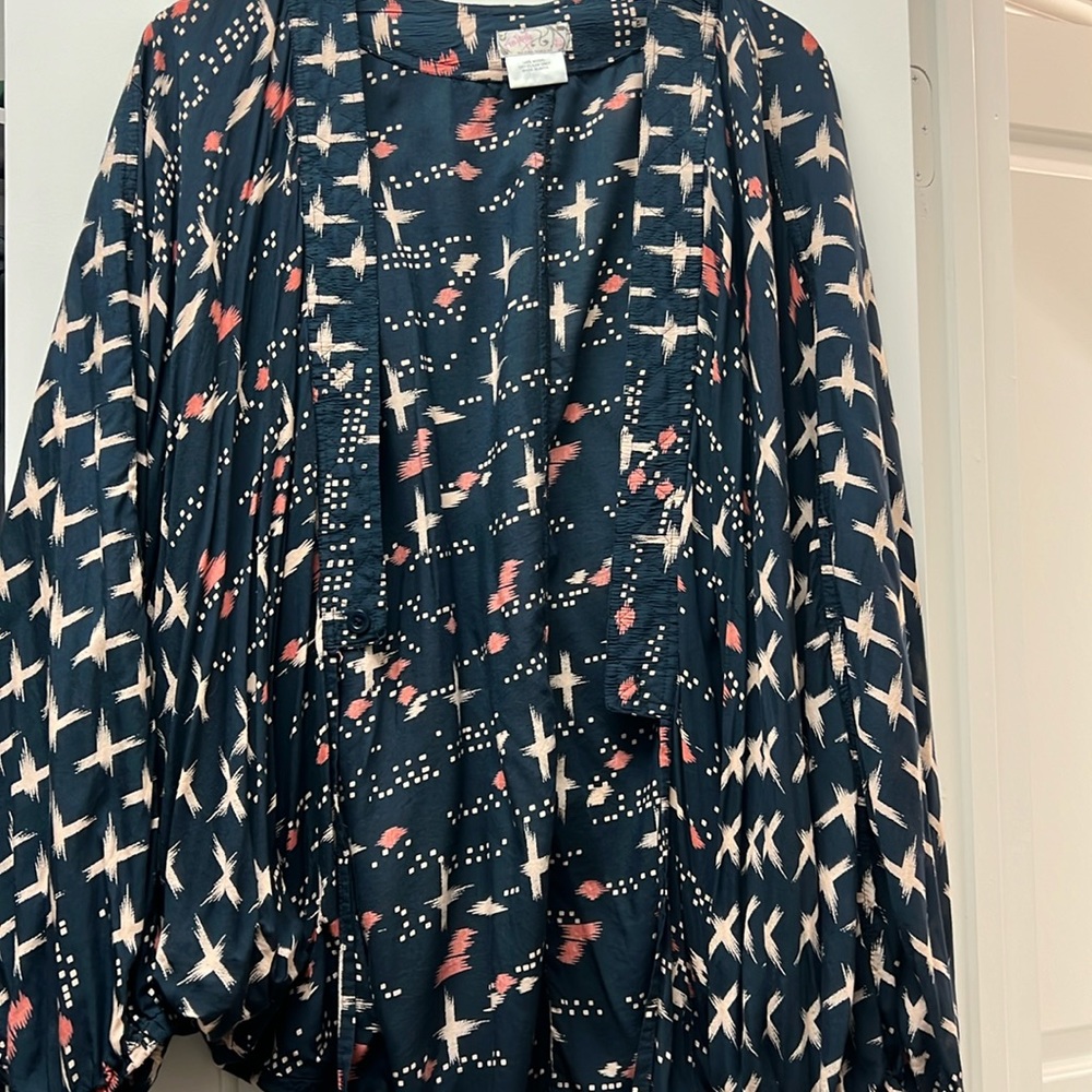 Free people navy kimono
